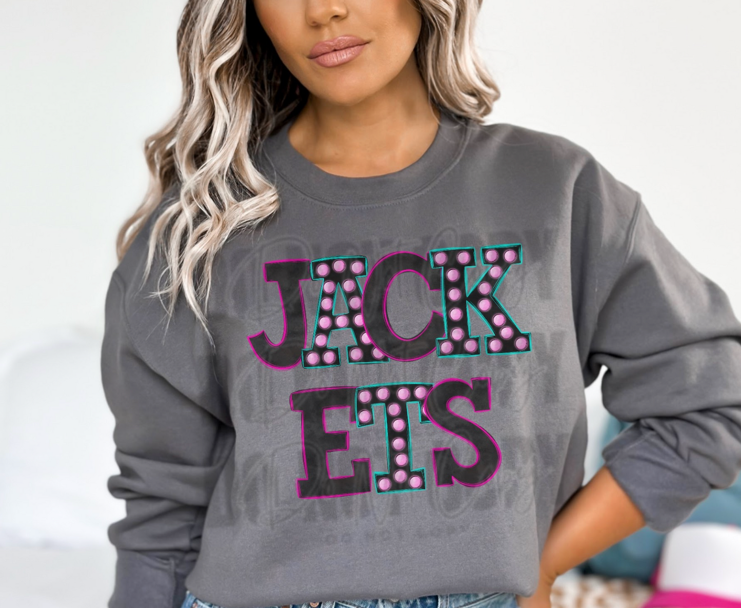 Jackets Bright Light Mascot DTF Transfer