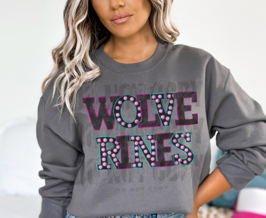 Wolverines Bright Light Mascot DTF Transfer