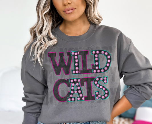 Wildcats Bright Light Mascot DTF Transfer