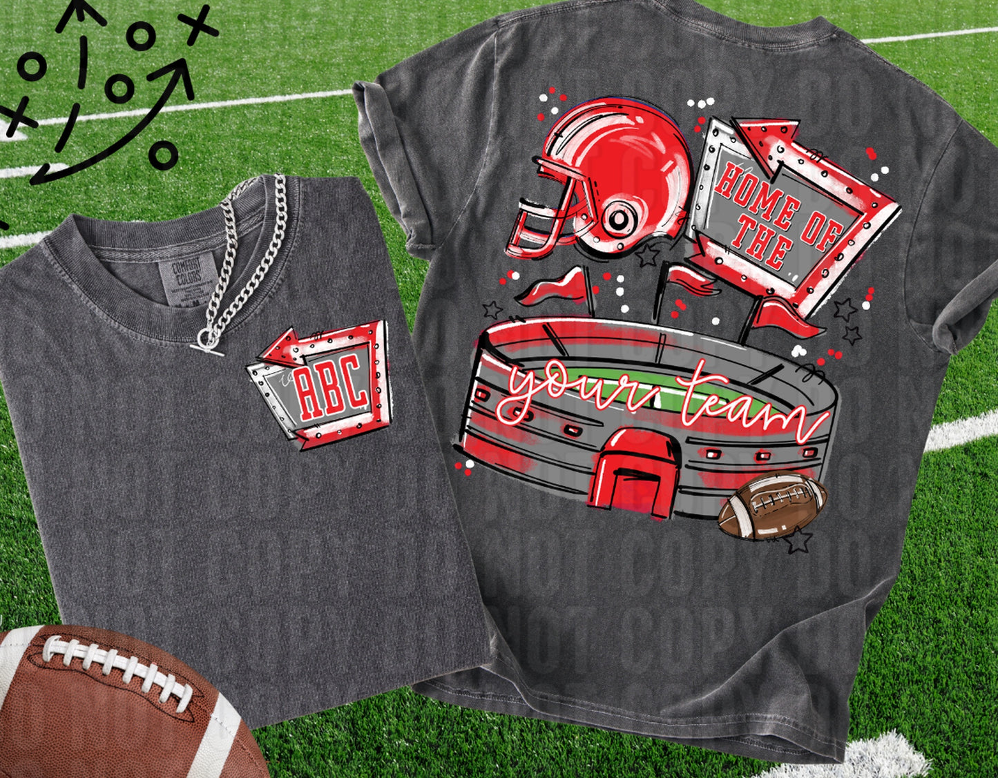 Home Of The Stadium+Pocket Custom DTF Transfer