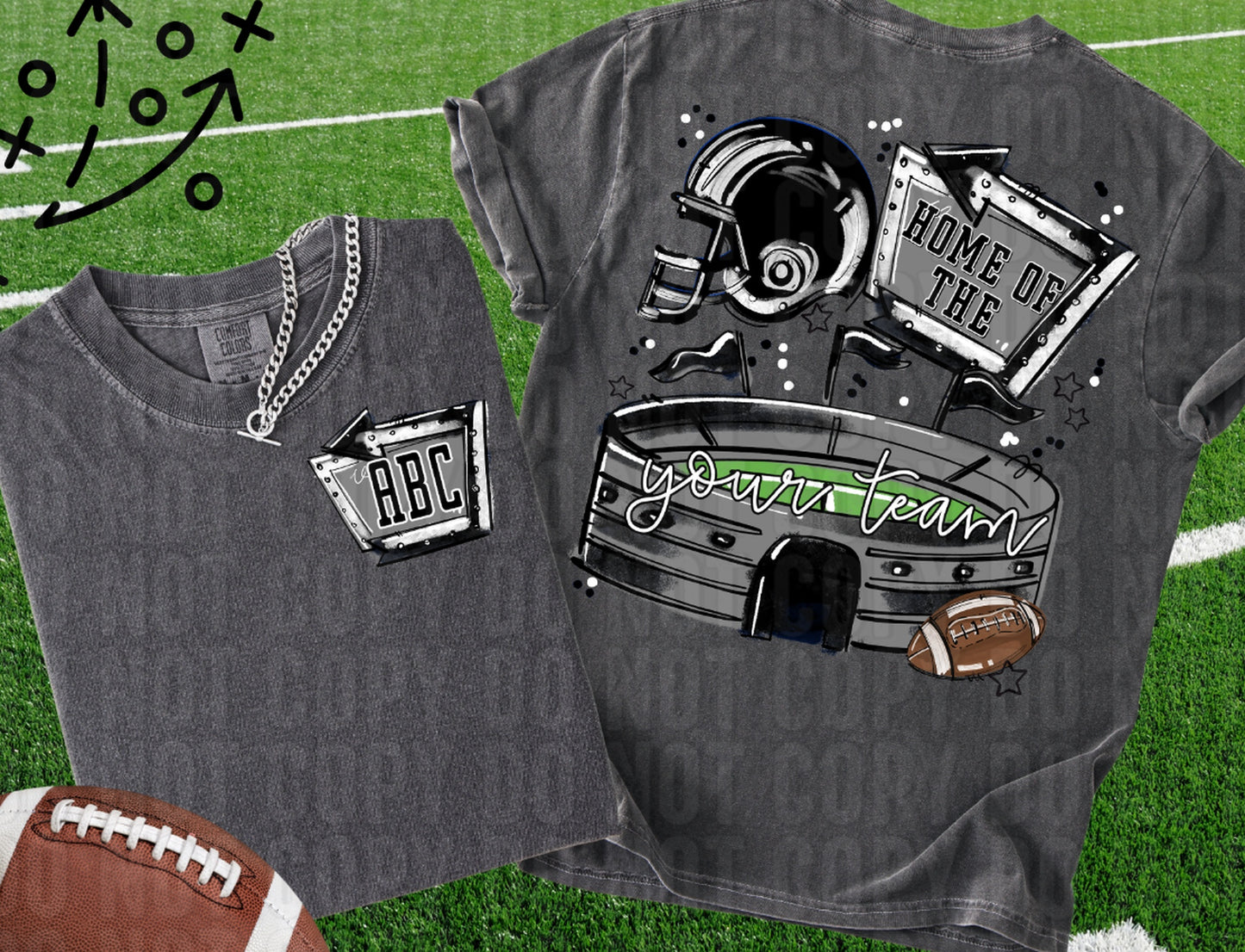 Home Of The Stadium+Pocket Custom DTF Transfer