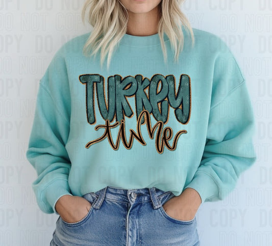Turkey Time DTF Transfer