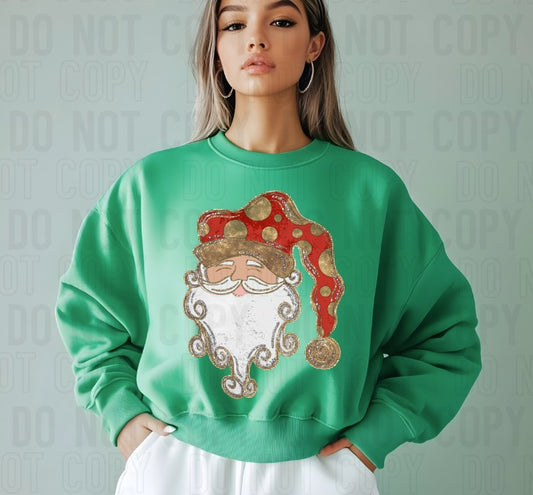 Santa Red DTF Transfer