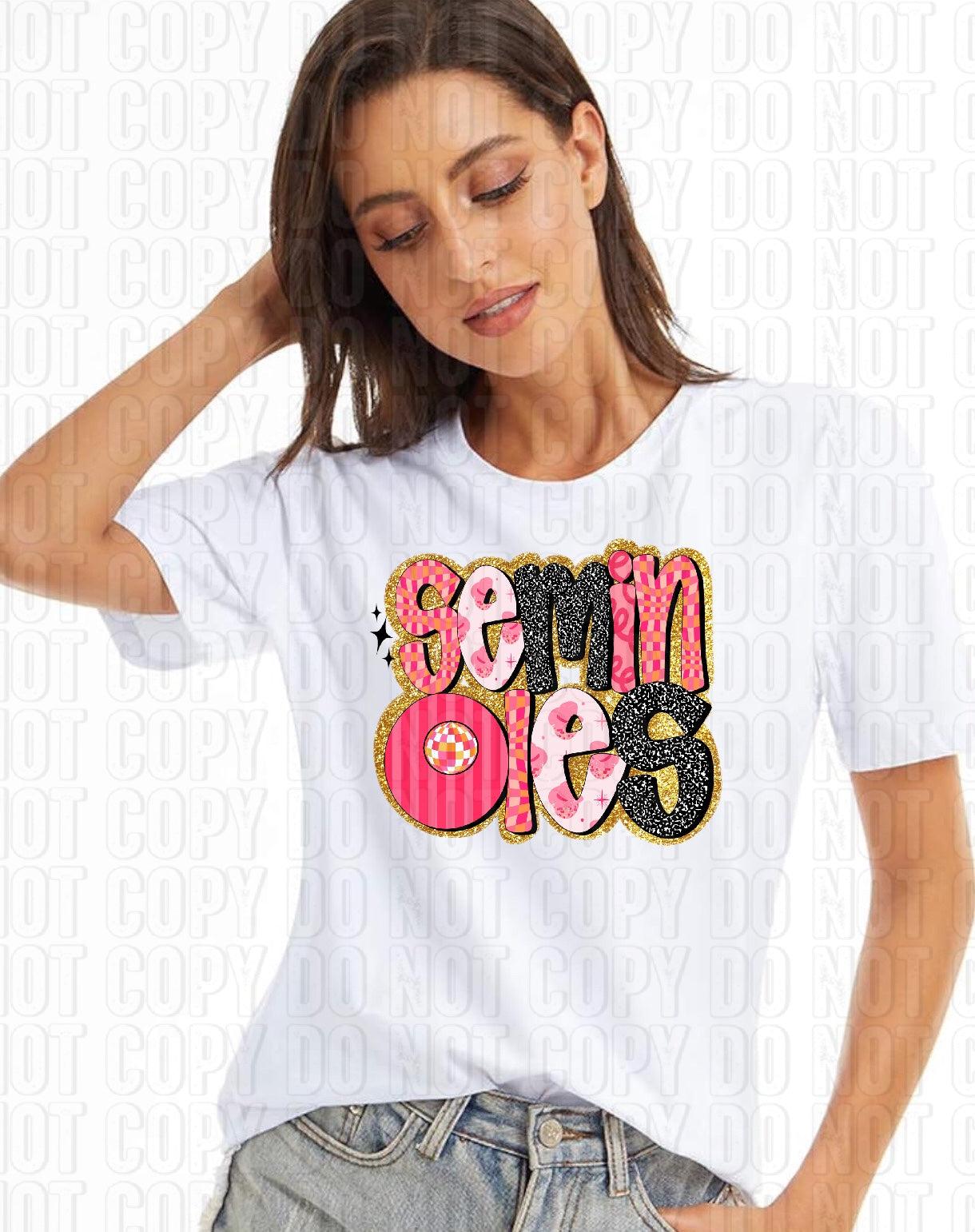 Retro Pink Mascots DTF Transfer