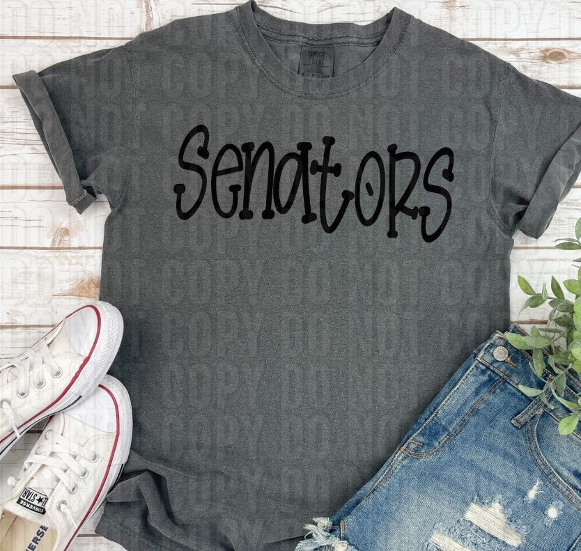 Funky Serif Mascots DTF Transfer
