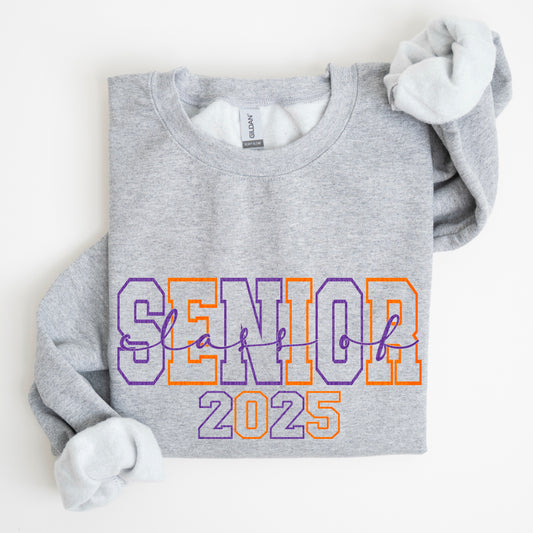 Senior 2025 Purple Orange DTF Transfer