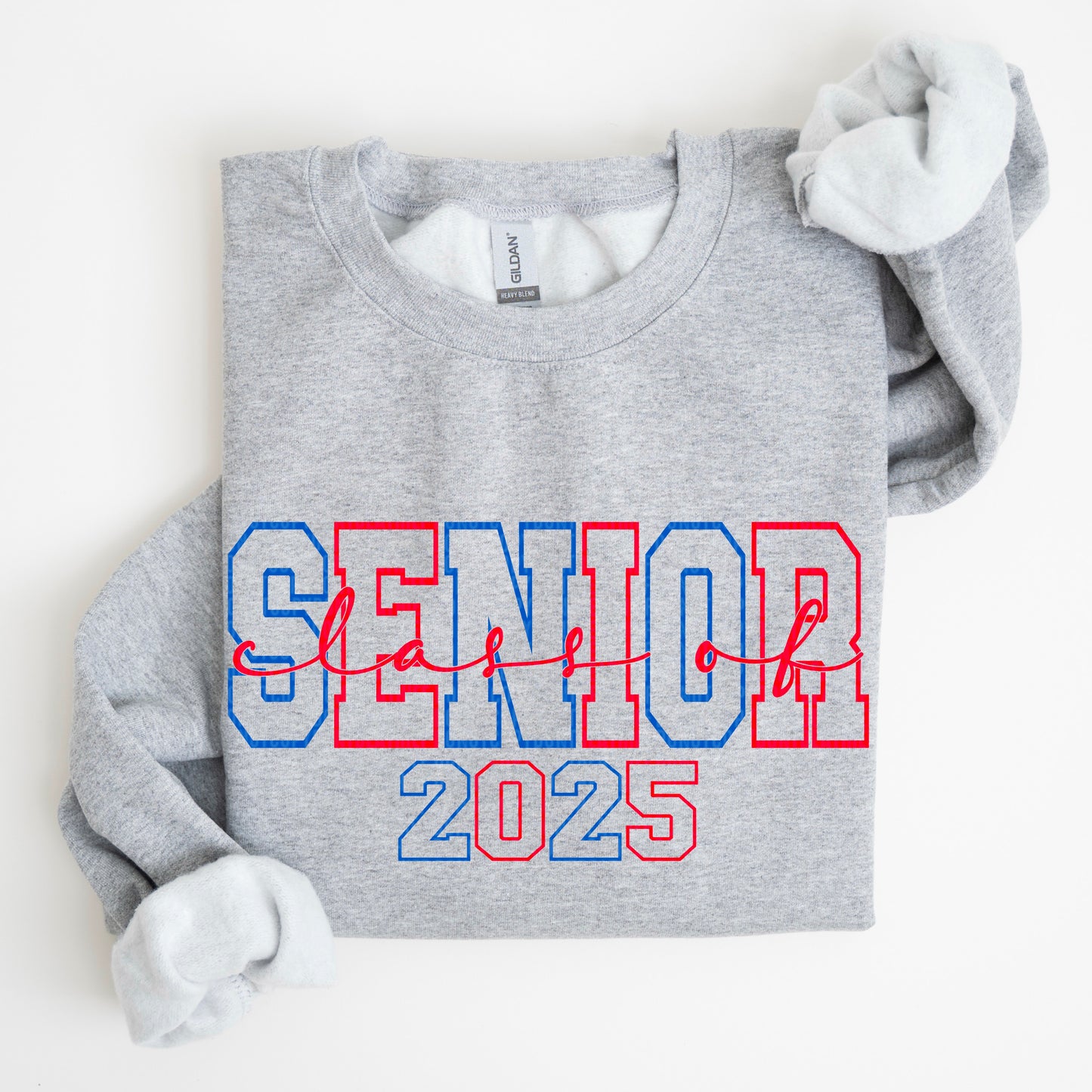 Senior 2025 Red Blue DTF Transfer