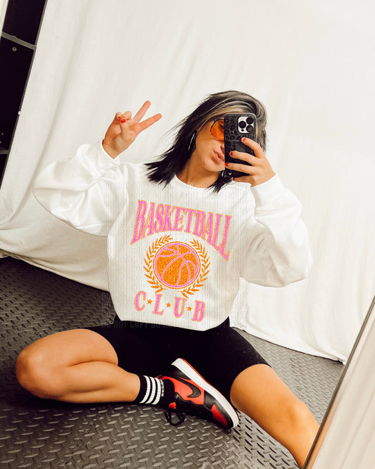 Basketball Club Sequined DTF Transfer