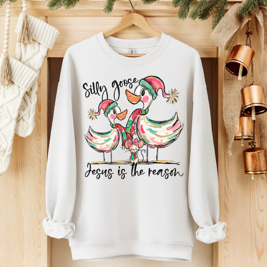 Silly Goose Jesus Is The Reason DTF Transfer