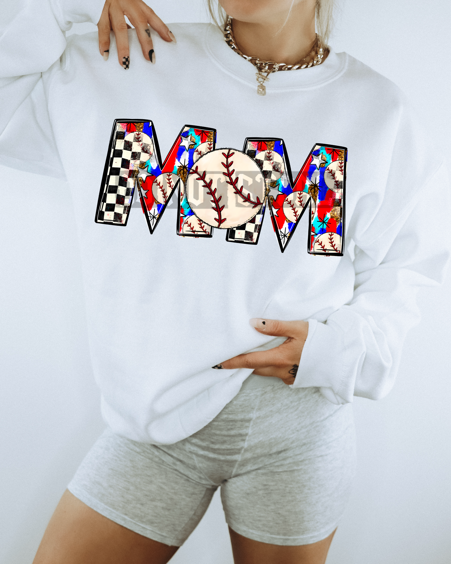 Mom Baseball DTF Transfer