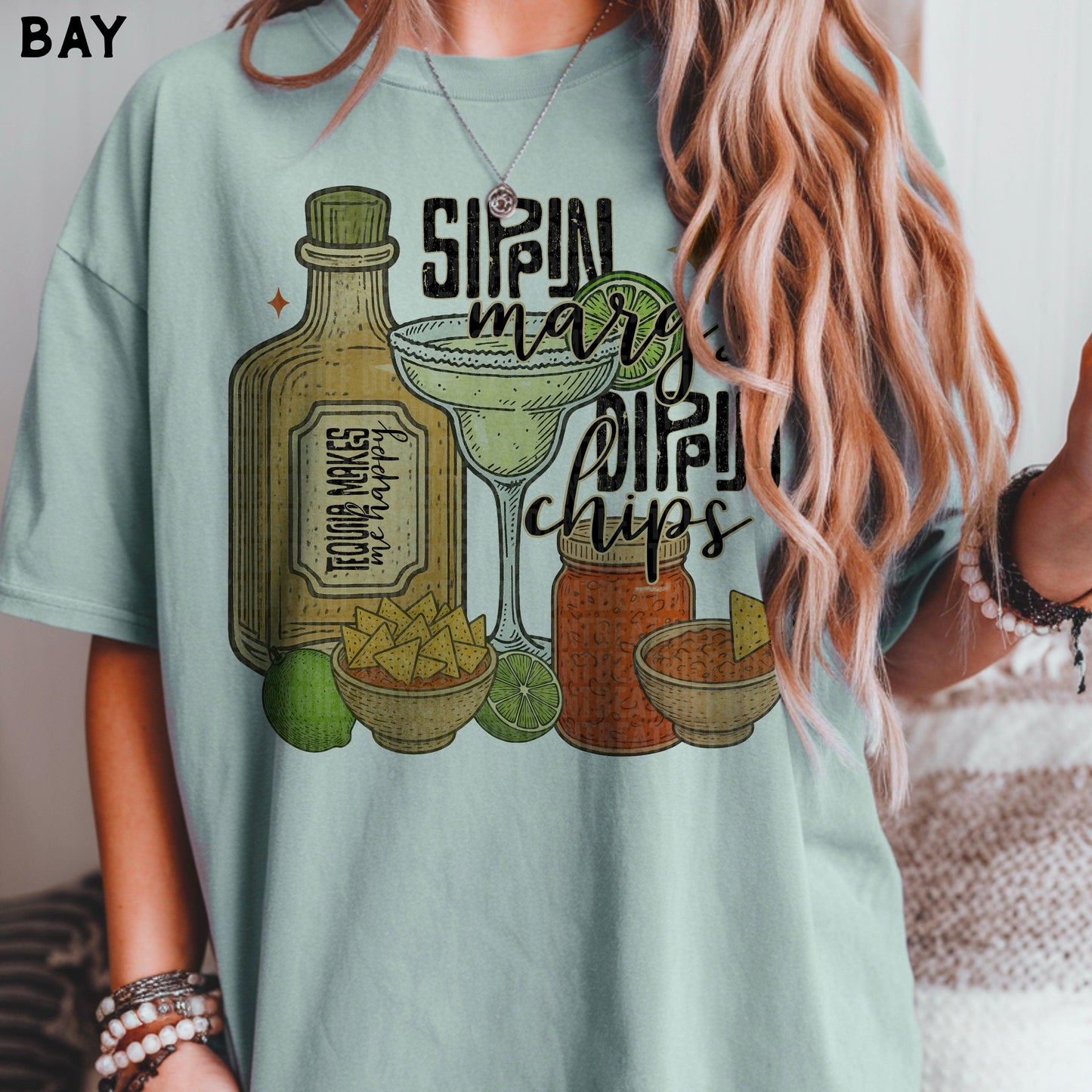 Sippin Margs Dippin Chips DTF Transfer
