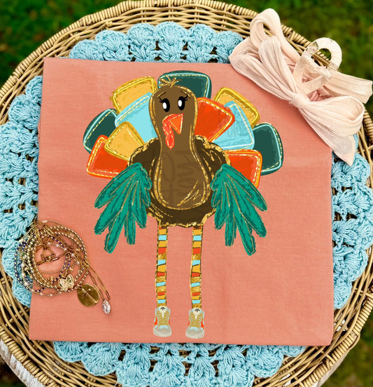 Preppy Boy Turkey DTF Transfer