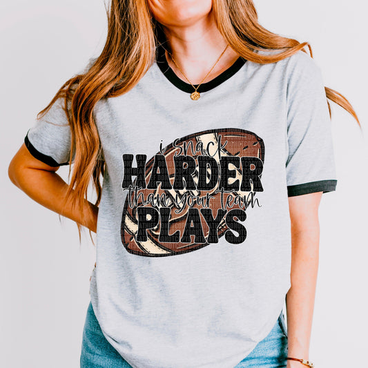 Snack Harder Football DTF Transfer