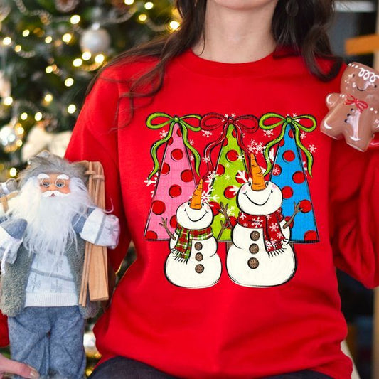 Snowman Christmas DTF Transfer