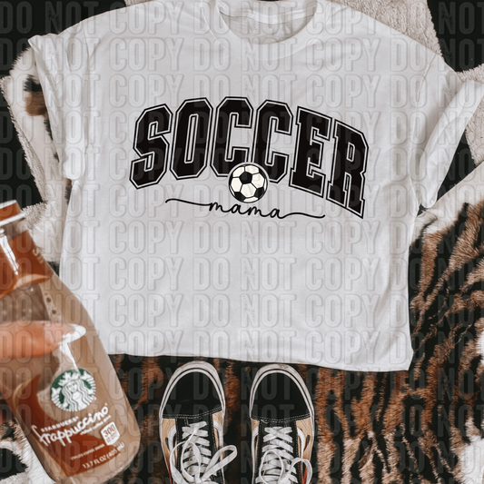 Soccer Mama Black DTF Transfer