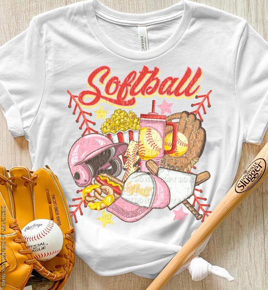 Softball Sports DTF Transfer