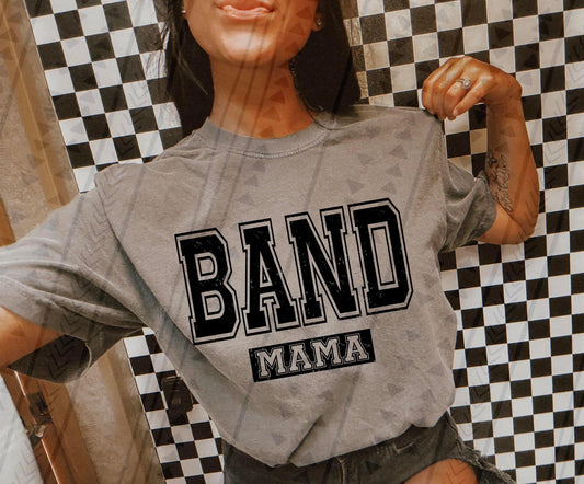 Band Mama Varsity Grunge DTF Transfer
