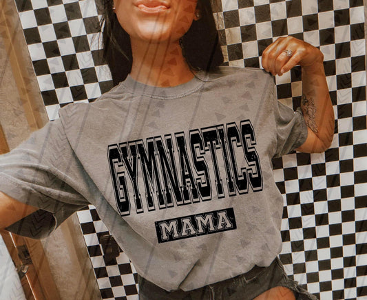 Gymnastics Mama Varsity Grunge DTF Transfer