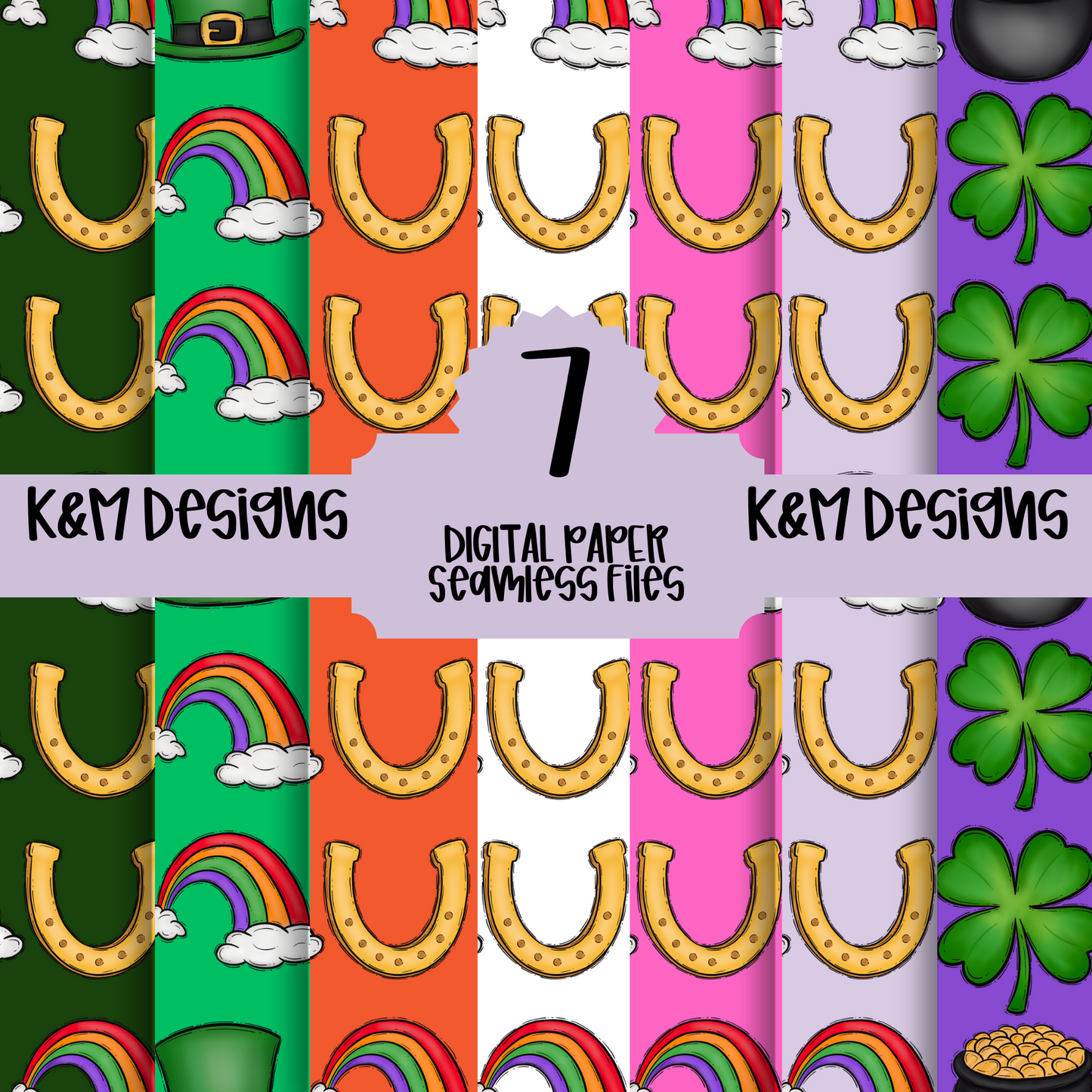 St. Patrick's Day Seamless File Bundle