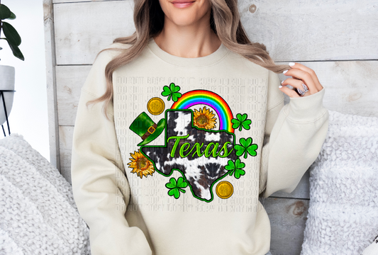 Texas St Patrick's Day DTF Transfer