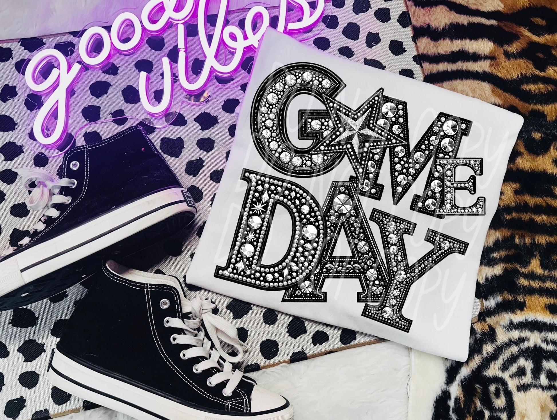 Rhinestone Game Day DTF Transfer