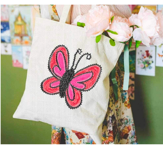 Butterfly Stitch DTF Transfer