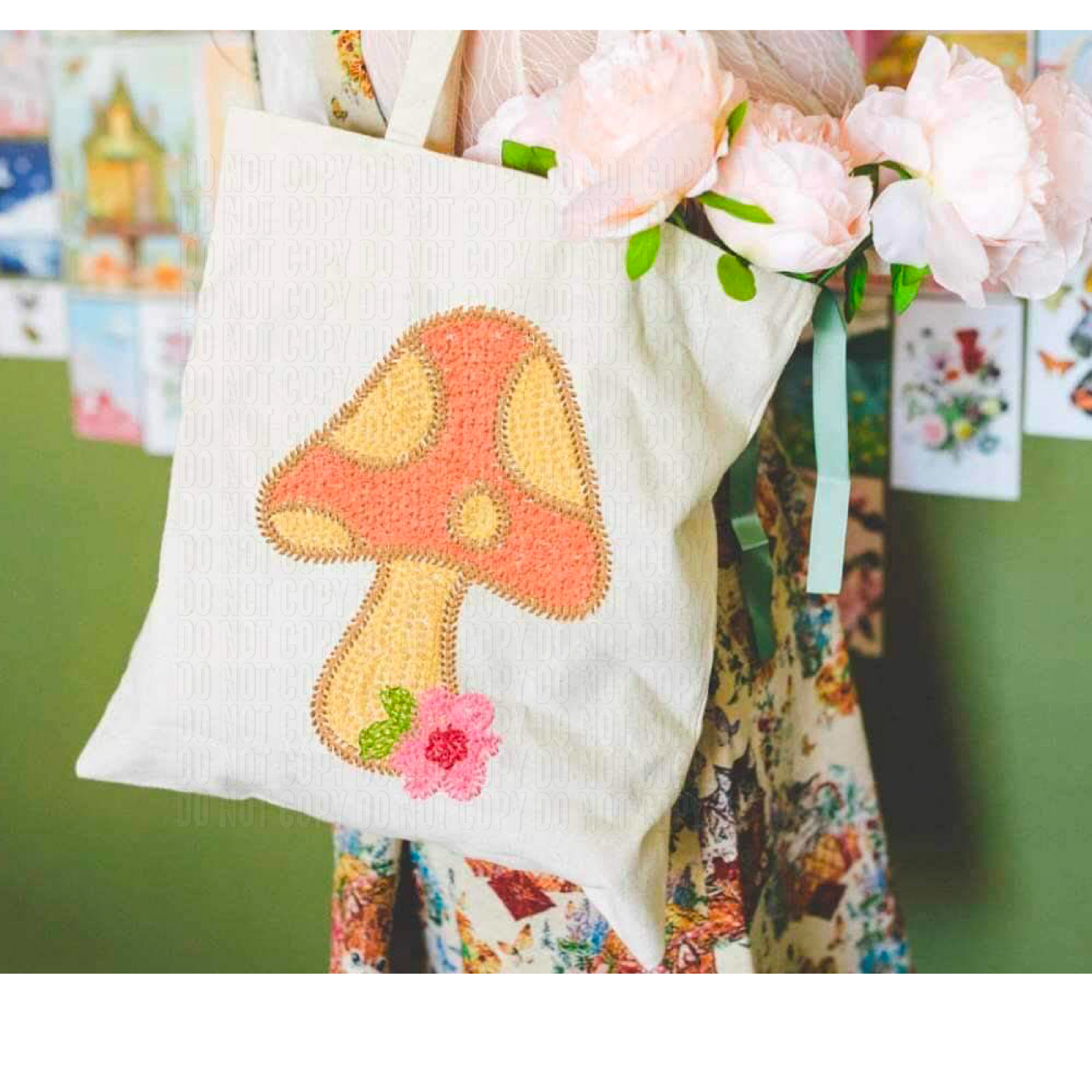 Mushroom Stitch DTF Transfer
