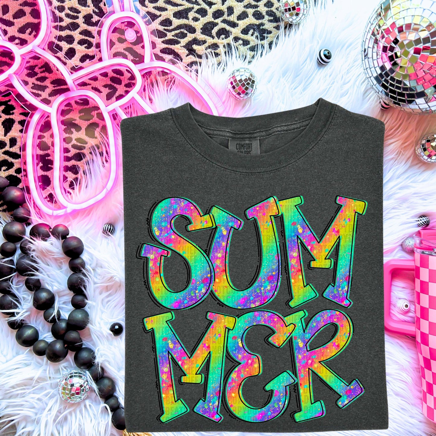 Summer Glitter DTF Transfer