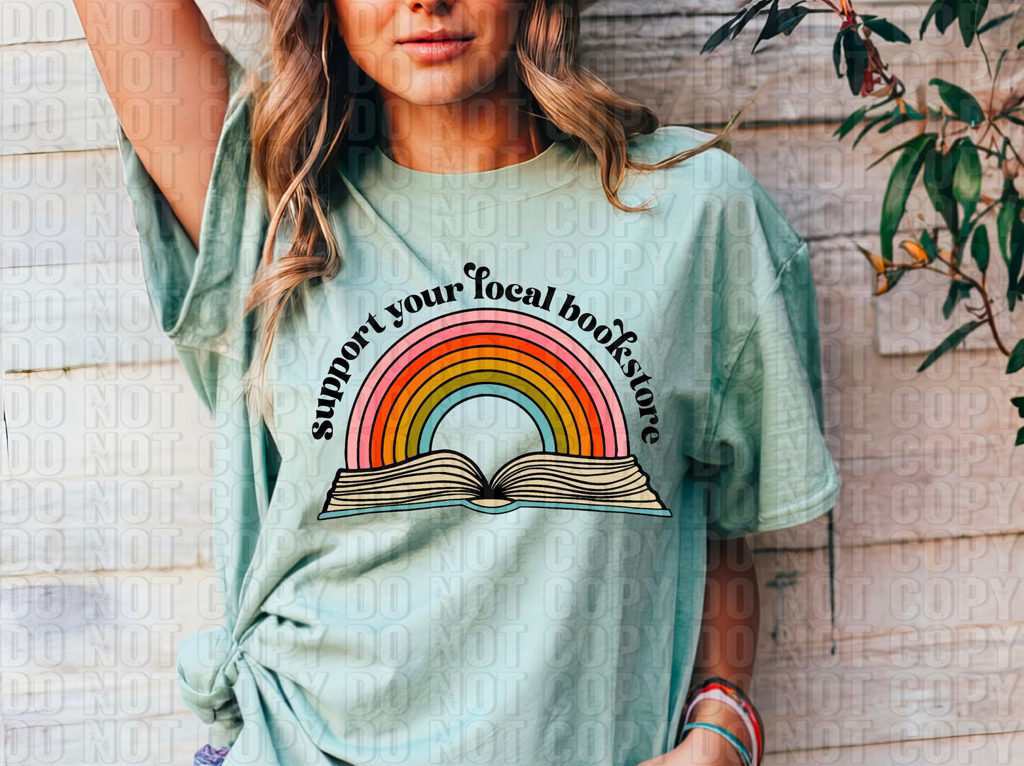 Support Your Local Bookstore DTF Transfer