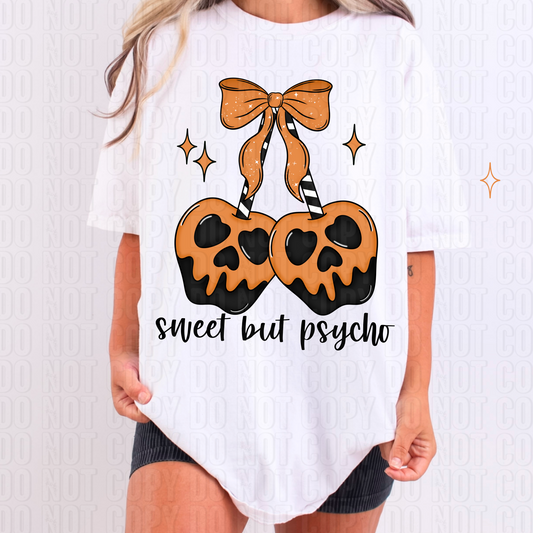 Sweet But Psycho Orange DTF Transfer