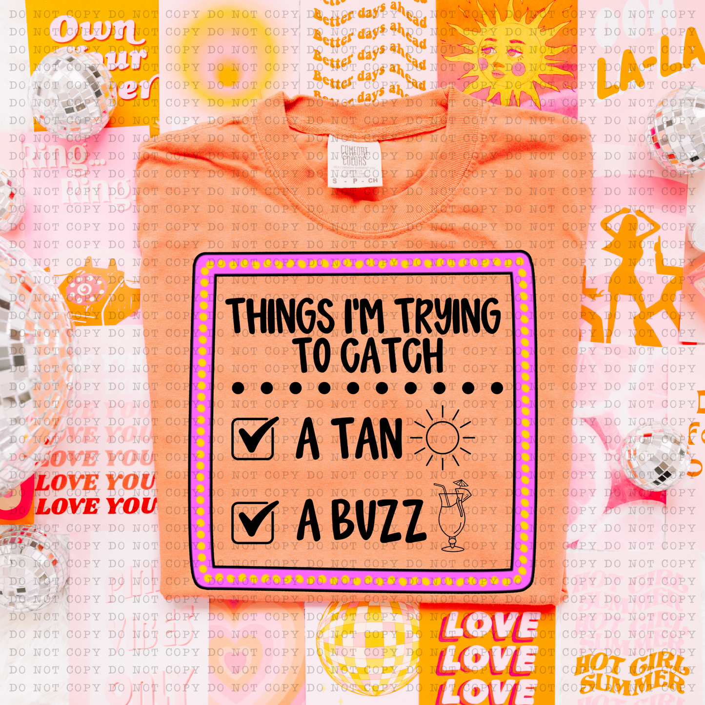 Trying To Catch Tan And Buzz DTF Transfer