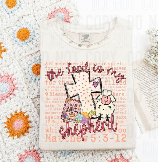 The Lord Is My Sheperd Word Art DTF Transfer