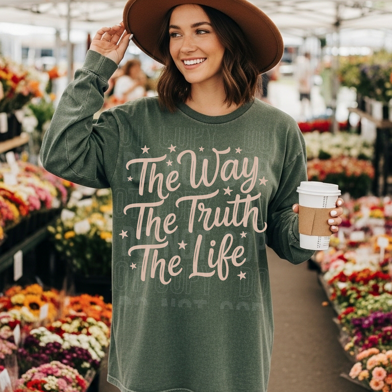 The Way Single Color DTF Transfer