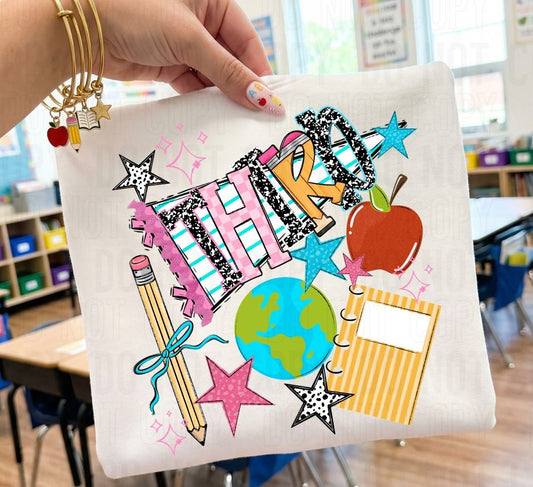 Third Grade Back To School Pennant DTF Transfer