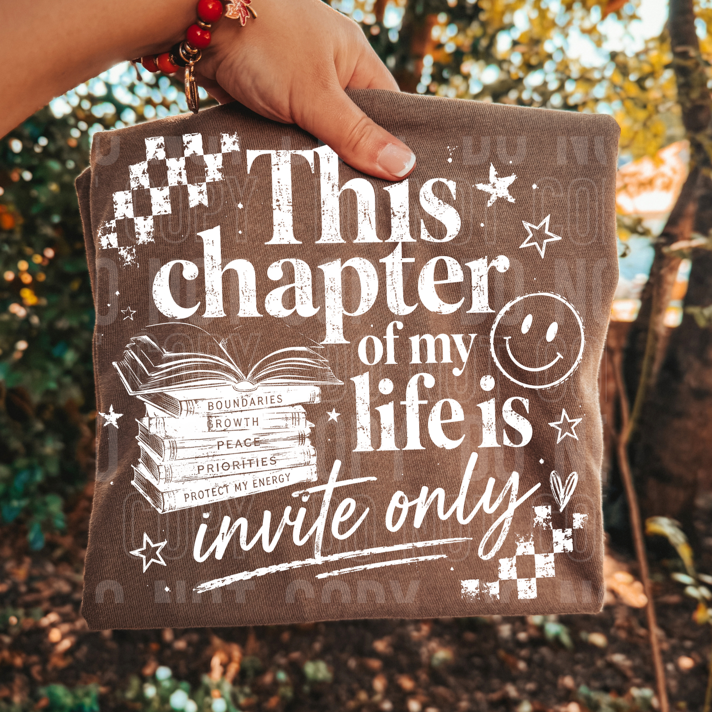 This Chapter Of My Life Is Invite Only White Font DTF Transfer
