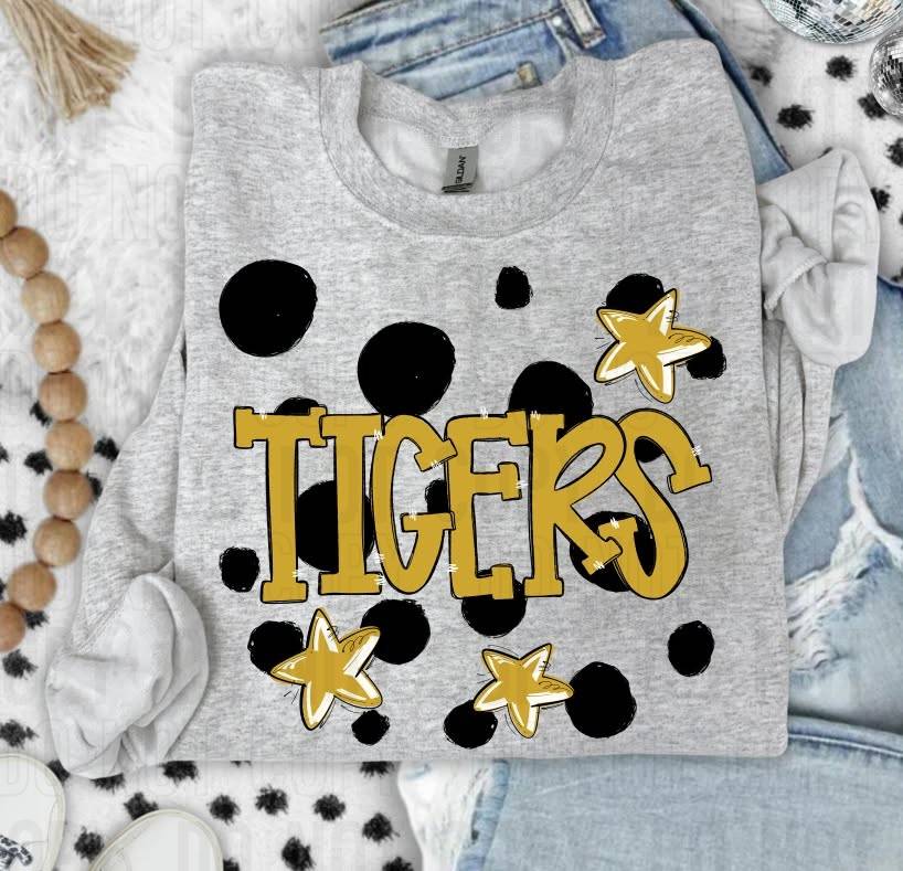 Dot Dot Check Custom Mascot DTF Transfer