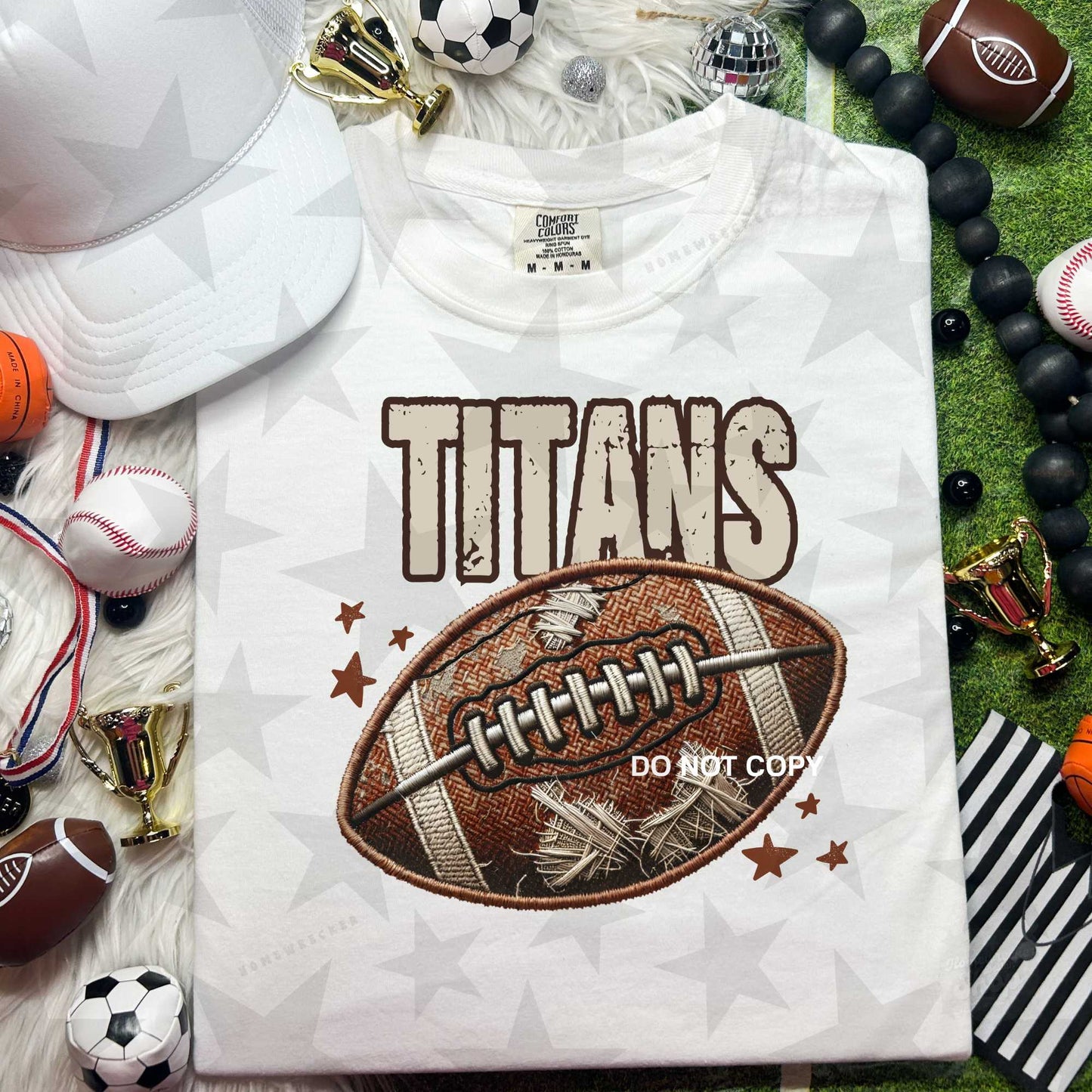 Titans Neutral Football Mascot DTF Transfer