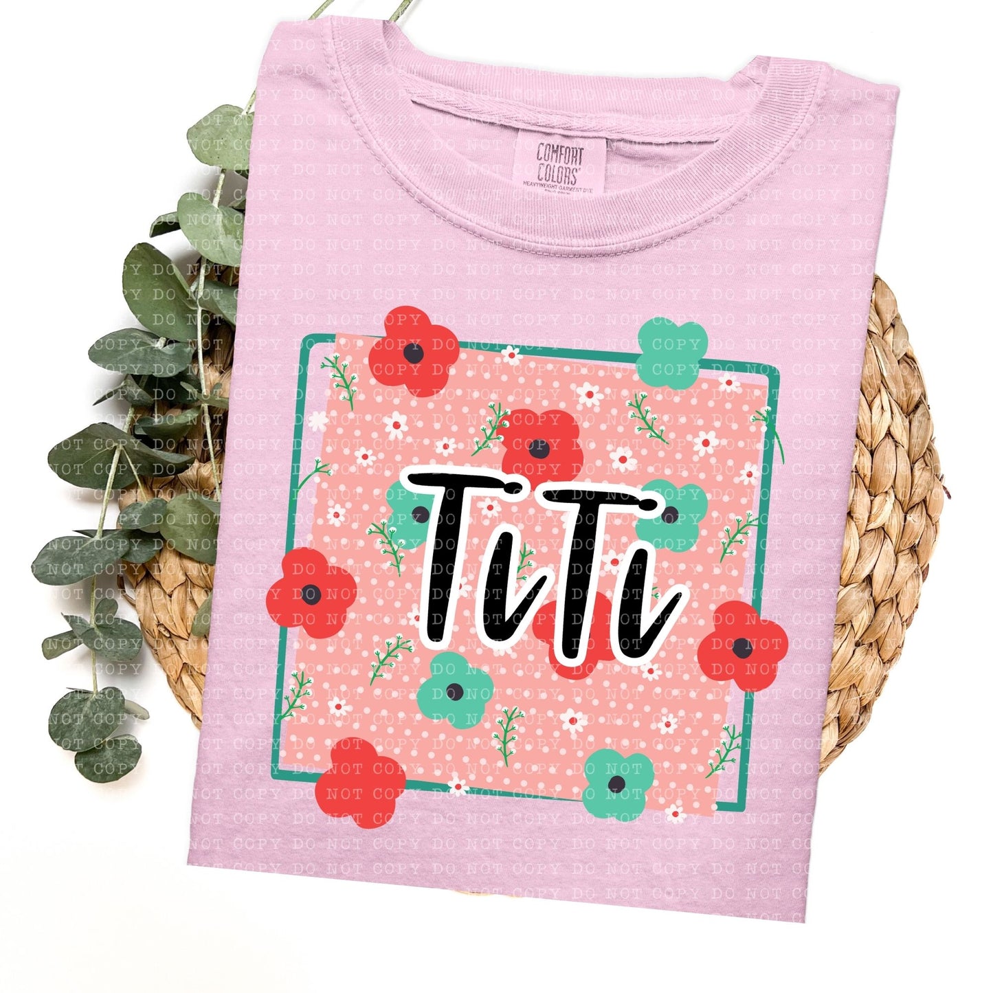 Floral Dotted Nicknames DTF Transfer