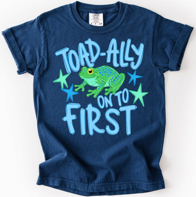 Toad-ally Onto First Boy DTF Transfer