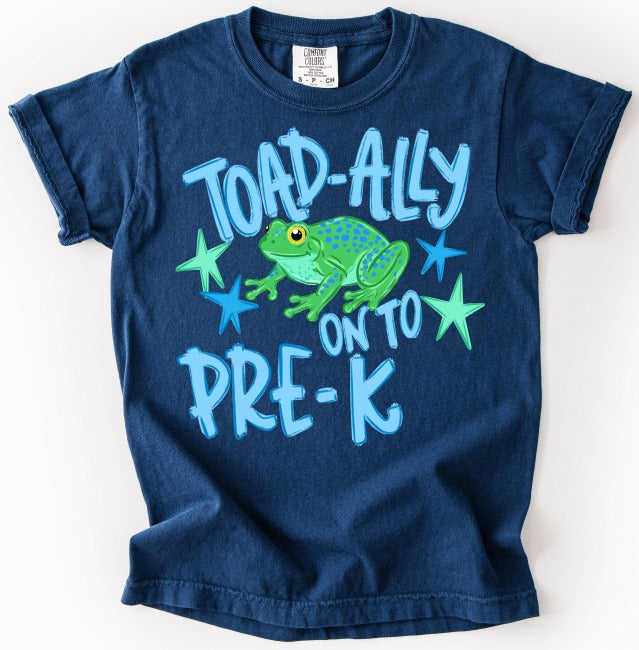 Toad-ally Onto Pre-K Boy DTF Transfer