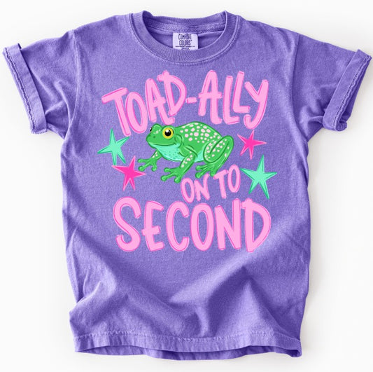 Toad-ally Onto Second Girl DTF Transfer