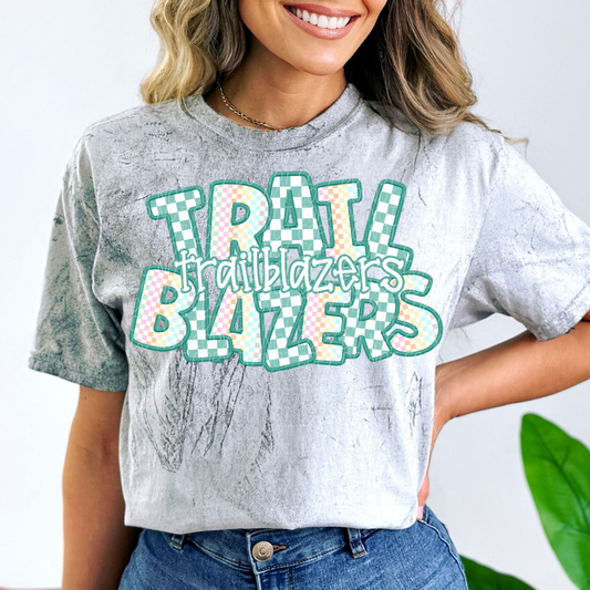 TRAILBLAZERS CS Checker Mascot DTF Transfer