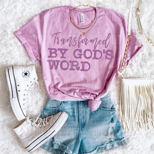 Transformed By God's Word DTF Transfer