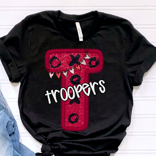 Troopers Valentine School Spirit DTF Transfer