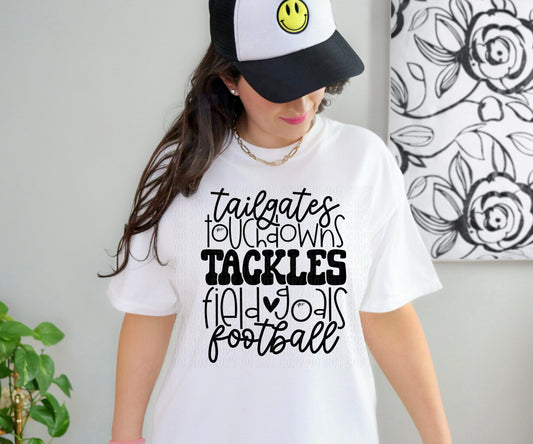 Tailgates Touchdowns Tackles DTF Transfer