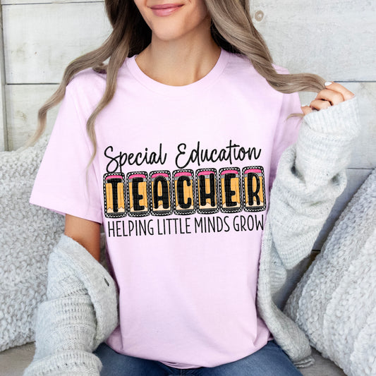 Special Ed Teacher Boxy Checkered DTF Transfer