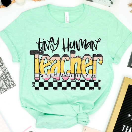 Tiny Human Teacher DTF Transfer