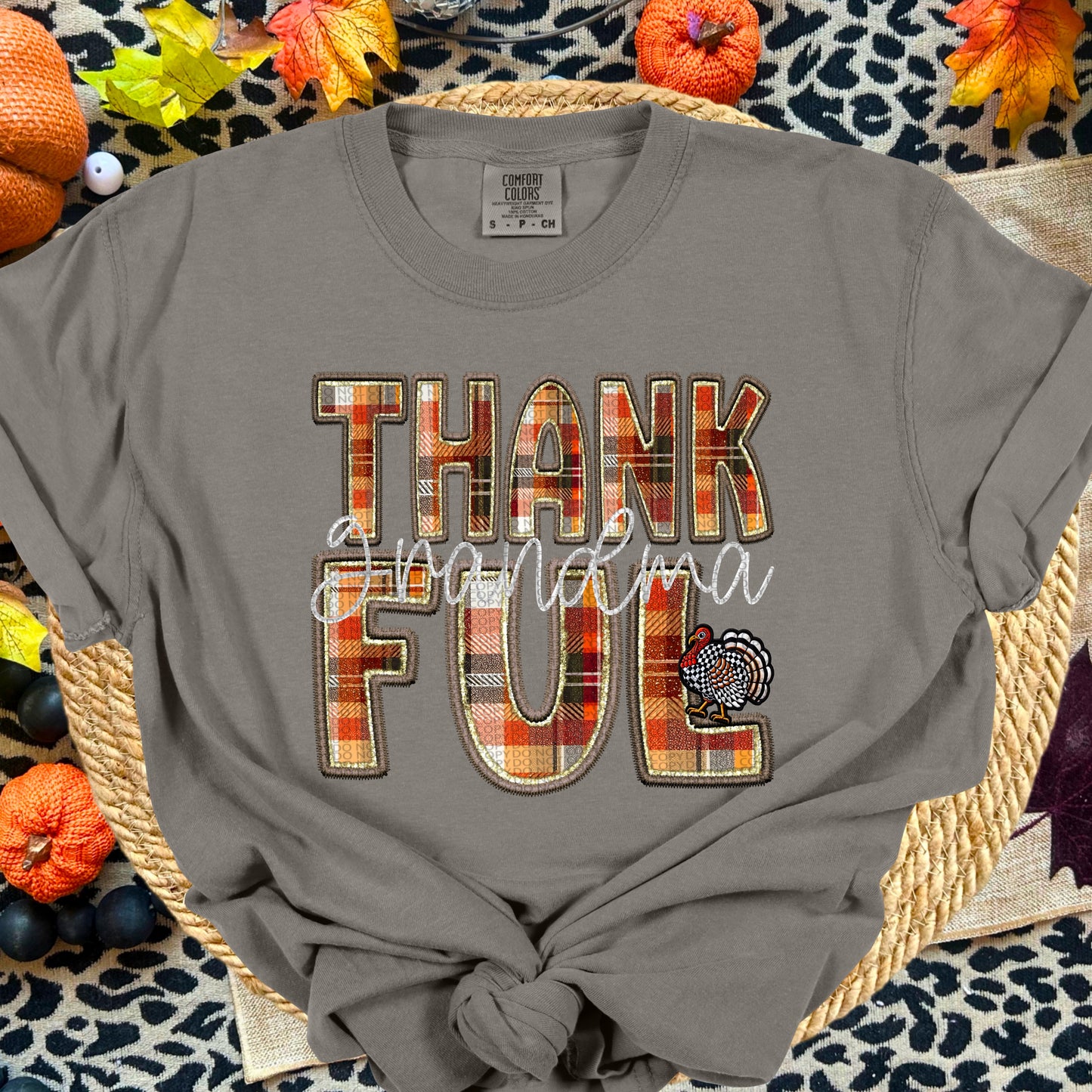 Thankful Grandma Stacked DTF Transfer