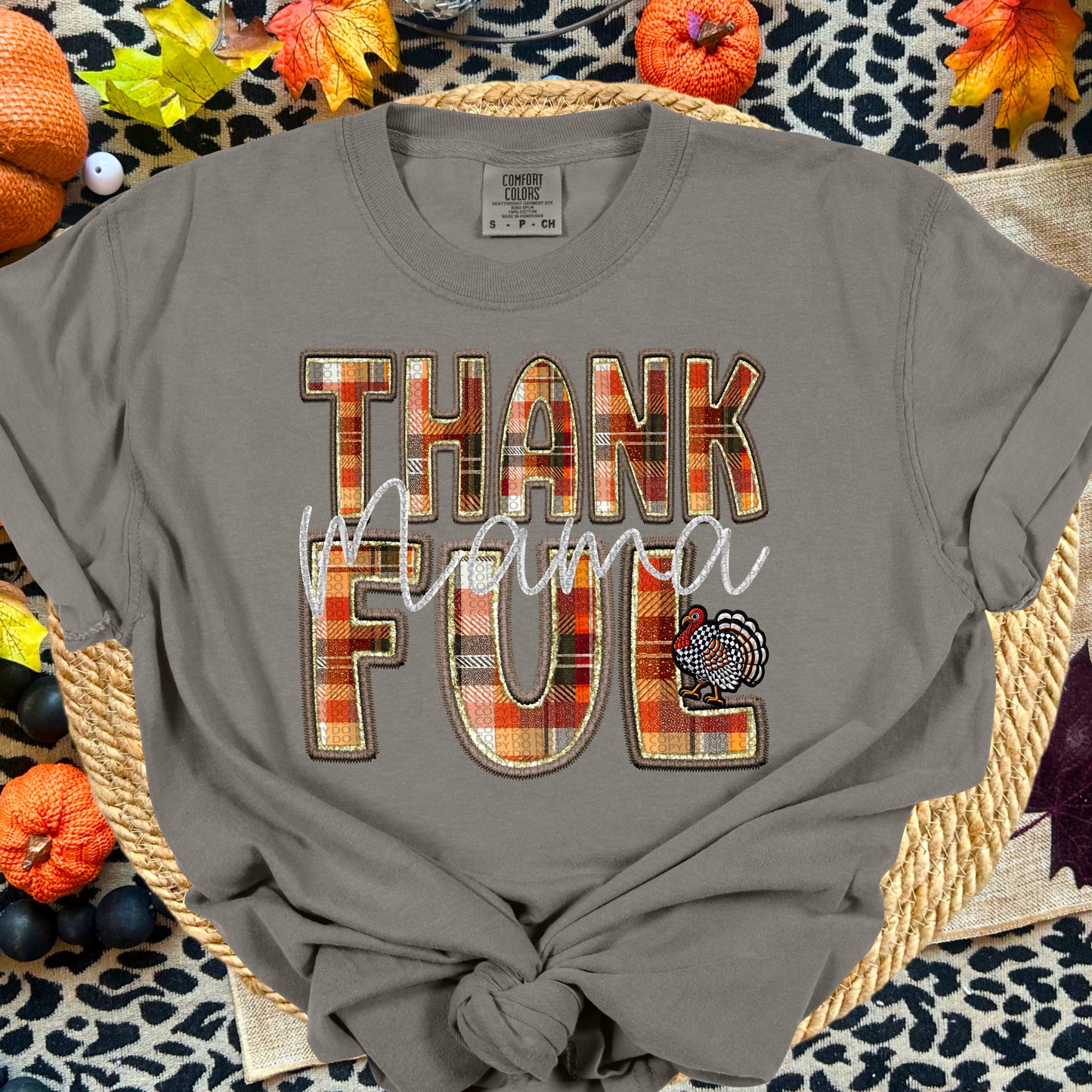 Thankful Mama Stacked DTF Transfer