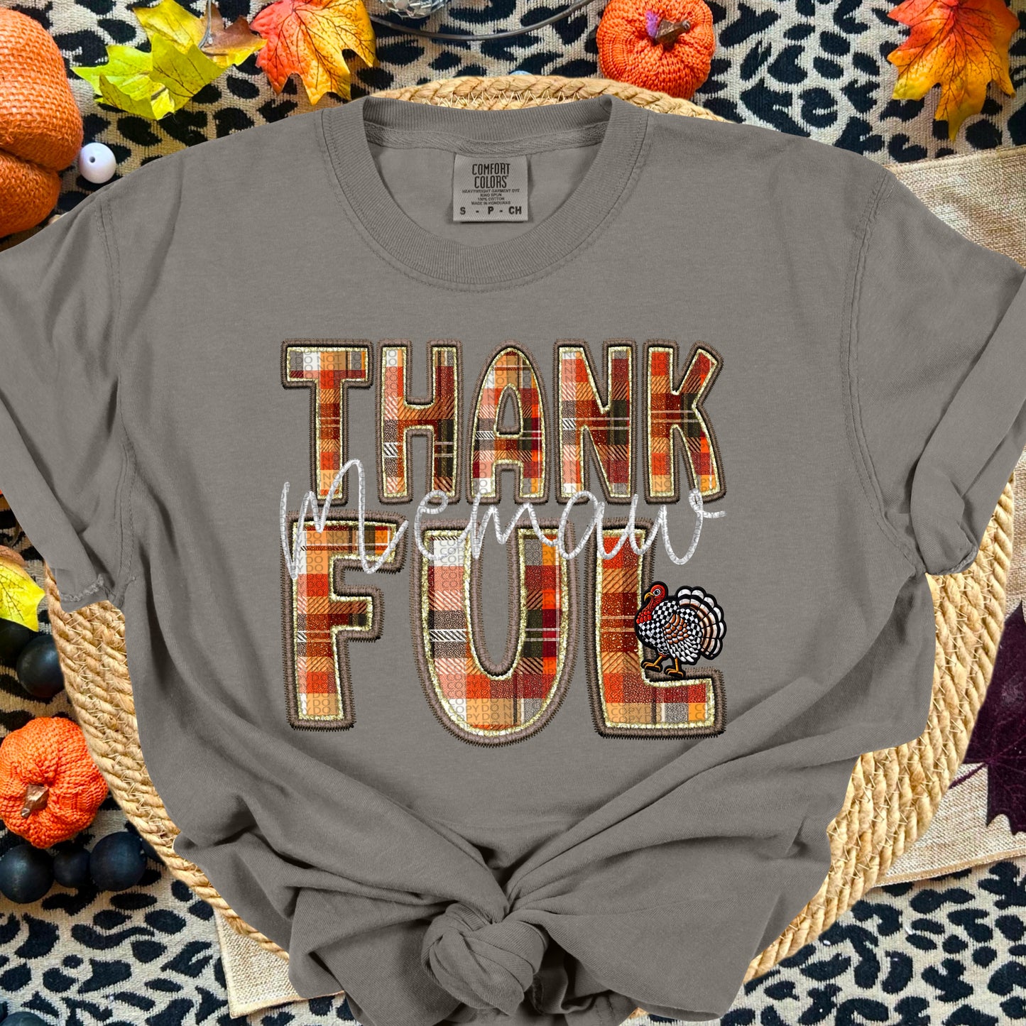 Thankful Memaw Stacked DTF Transfer